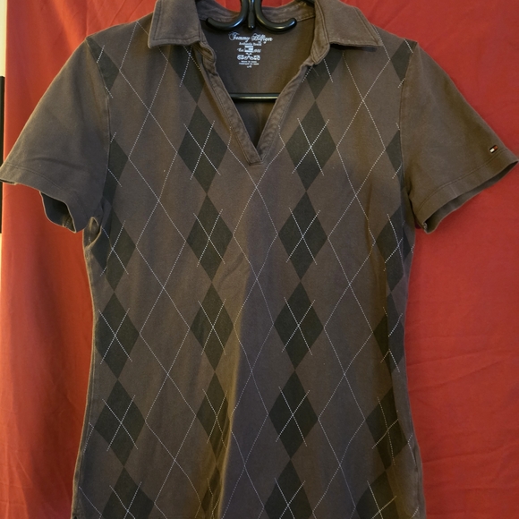 Tommy Hilfiger Argyle Polo Shirt - Picture 1 of 2